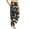thumbnail image 2 of Xecao Vegetable Quiche Women's Straight Lounge Pajama Pants: The Epitome of Relaxed Sleepwear, 2 of 9