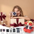 thumbnail image 2 of 6K Digital Camera 88MP with Autofocus, 18X Zoom Vlogging Camera for Youtube, 3" Flip Screen, Compact Travel Camera, Includes 32GB Card, Pink, 2 of 10