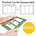 thumbnail image 4 of Yayeee Rocker Switch Wall Plate 3-Gang 6.5"x4.6" Home Decorative Outlet Cover, American Footballs, 4 of 6