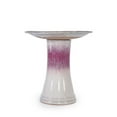 thumbnail image 4 of Ceramic Birdbath for Outdoor, Rose Ombre Glaze Bird Bath for Patio, Garden, Lawn Decor, 4 of 9