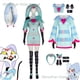 thumbnail image 3 of Disfraz de cosplay de Fizzarolli, sombrero Helluva, jefe, traje de payaso elegante para Halloween, traje de fiesta de Carnaval con cola Fezz, conjunto completo, traje unisex XS-3XL, 3 of 4