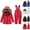 Red, variant on ATOGUTA Kids Snowsuit Boys Girls Waterproof Snow-proof Outdoor Sports Daily Winter And Warm Ski Set Size 1T-6, White