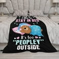 thumbnail image 3 of Bear Blanket Bear Gifts for Girls Women Sleeping Bear Throw Blanket for Kids Adults Soft Warm Cozy Fleece Blanket for Couch Sofa \u200bBed 40"x50", 3 of 6