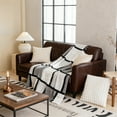 thumbnail image 4 of Apmemiss Clearance Checkered Fleece Printed Blanket with Drawstring Flannel Milk Fleece Coverlet Double Dormitory Bed Sheet, 4 of 6