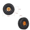 thumbnail image 2 of Yeacher 4PCS 1.9in Crawler RC Rubber Tires with Metal Rim for 1/10 RC Rock Crawler, 2 of 8