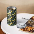thumbnail image 3 of 20oz Coffee Tumblers Yellow Lemon Fruit Flowers Black Pattern Stainless Steel Vacuum Insulated Travel Tumbler Coffee Cups Mug with Lid and Straw with Cleaning Brush for Cold & Hot Drinks, 3 of 5