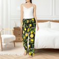 thumbnail image 5 of Pajama Pants Women, Lemon Fruits Flowers Leaves Sweatpants Soft Sleep Lounge Pants, Casual PJ Bottoms Pants with Pockets, 5 of 5