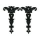 thumbnail image 1 of 2 bisagras para puertas con tornillos. Kit de herrajes decorativos para sala de estar o joyería. Negro, 1 of 9