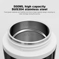 thumbnail image 3 of 12V/24V Car Heating Cup Smart Temperature Control Electric Kettle Stainless Steel Car Heated Smart Mug 500ML Water Warmer Bottle, 3 of 6