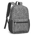 thumbnail image 4 of 17 Inch Lightweight Backpack,PVC Waterproof Oxford Fabric, Ergonomically Designed, with Large Capacity, Leopard Animal Pattern, 4 of 5