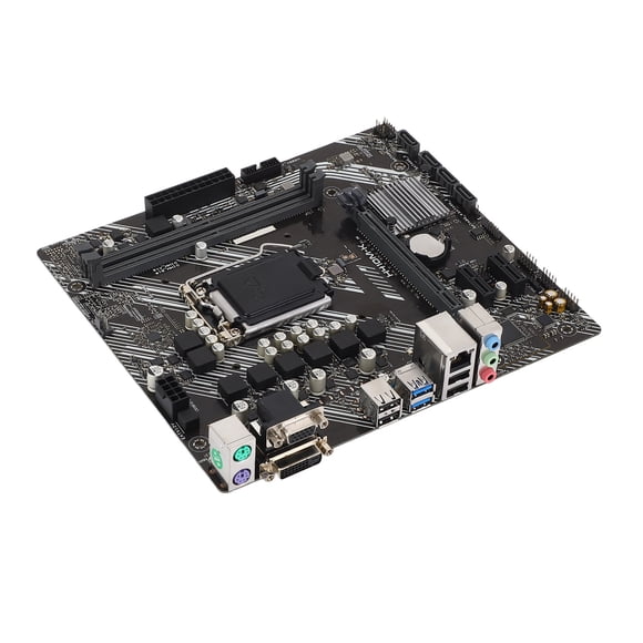 M ATX Gaming Motherboard, Desktop PC Motherboard Support LGA 1200 Stable  Connection  for 14nm CPU