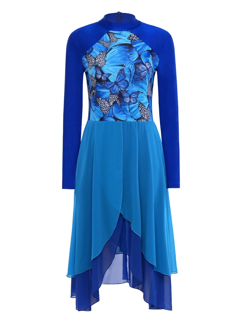 praise dance dresses Women's Liturgical Dress Women's Color Block Liturgical Praise Dance Dress – Printed Worship Tunic Overlay Lyrical Dance Gown kim kardashian streetwear Farbe:Black Versailles Cream Upholstered Dressing Long Vestido blanco de gasa