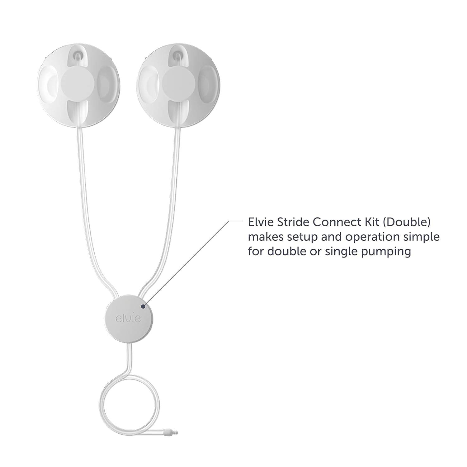Elvie Stride Connect Kit Breast Pump & Breastfeeding Essentials Accessories for Breastmilk Storage & Breast Pumps