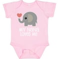 thumbnail image 3 of Inktastic Nana Loves Me for Grandkids Boys or Girls Baby Bodysuit, 3 of 5