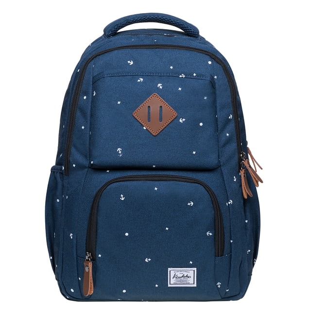 Mochila de estudiante KAUKKO para niñas, niños y niños Mochila escolar para computadora portátil de 12 pulgadas, 30 * 15 * 42 cm, 18.9 L (AZUL) KAUKKO K8008-1-Blue