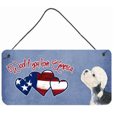 Woof if you love America Dandie Dinmont Terrier Wall or Door Hanging Prints