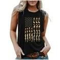thumbnail image 2 of Alkepwun 4th of July Tank Tops for Women Funny American Flag Shirts Independence Day Crewneck Sleevless Shirts Patriotic Tee Tops Outfits, 2 of 4