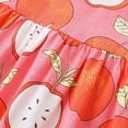 thumbnail image 5 of CAUYDY Toddler Girl Dress Baby Girls Summer Casual Short Sleeve Dresses Little Girl Floral Print Sundress Princess Dress for Kids 2T 3T 4T 5T 6T 7T 8T (Sizes 5-6 Years,D1-Orange), 5 of 9