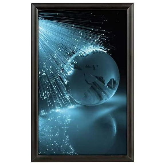M&T Displays UCN255B017X7991 11 x 17 in. Snap Poster Frame with Mitred Corner - Black