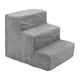 thumbnail image 3 of Escaleras con rampa para perros de 3 escalones, cómoda y resistente escalera portátil para perros, rampa para mascotas para silla, uso al aire libre, Grande, 3 of 8