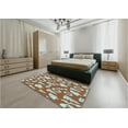 thumbnail image 4 of Ahgly Company Indoor Rectangle Patterned Mahogany Brown Area Rugs, 8' x 10', 4 of 6