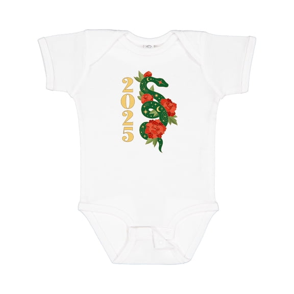 Inktastic 2025 Chinese New Year of the Snake Boys or Girls Baby Bodysuit
