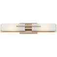 thumbnail image 5 of Possini Euro Design Midtown Modern Wall Light Burnished Brass Hardwire 23 1/2" 2-Light Fixture White Glass Shade for Bedroom Bathroom Living Room, 5 of 9