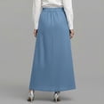 thumbnail image 5 of Edvintorg Plus Size Maxi Skirt Fashion Clothing Women's High Waisted Long Skirt Summer Casual Business Work Skirts with Pockets, 5 of 7