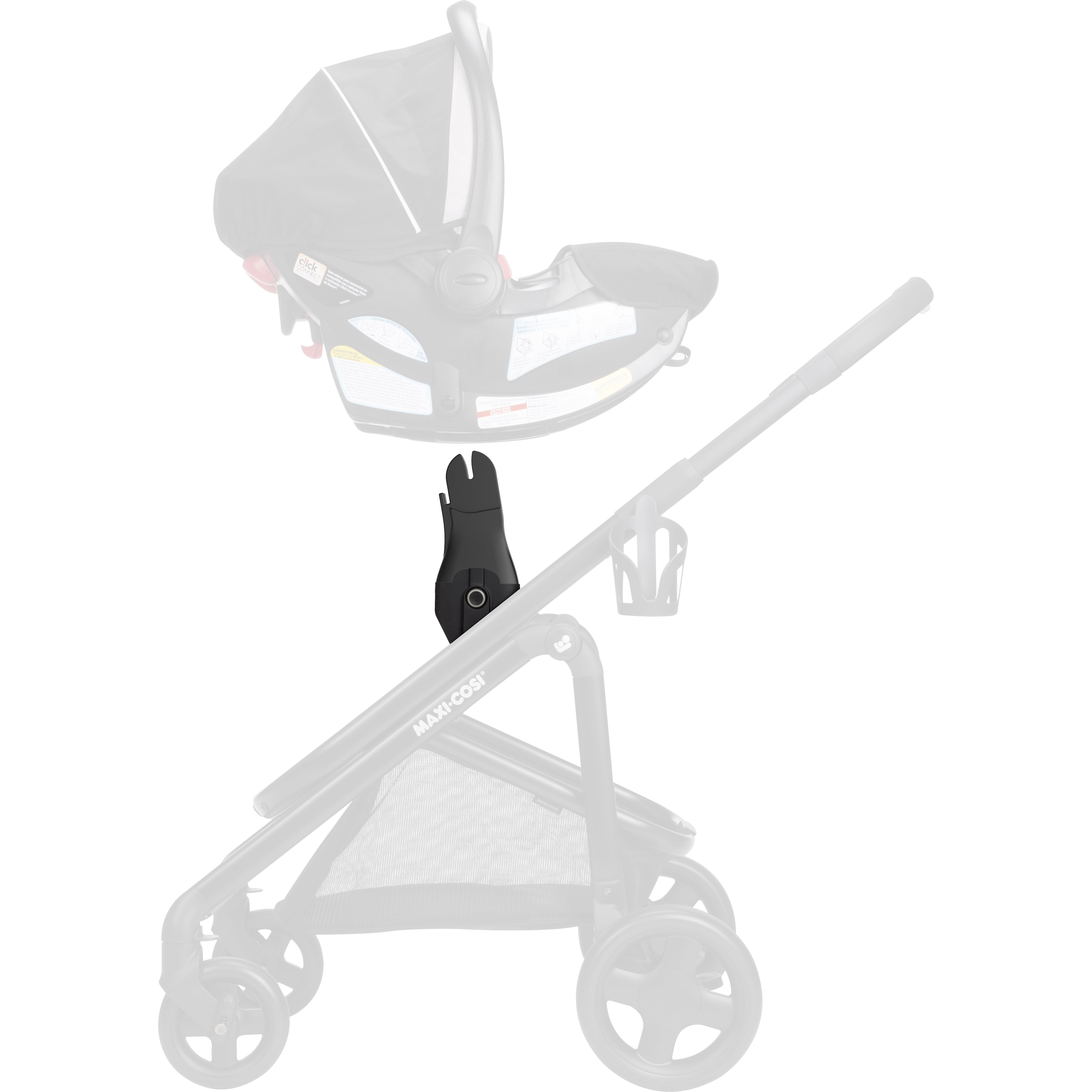 Maxi-Cosi Adapter for Select Maxi-Cosi Strollers and Graco Car Seats Black 