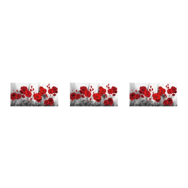 Matsuzay El paño nunca se desvanece, kits de pintura de diamantes para una belleza duradera, pintura de diamantes, flor de amapola, 30*60cm Type1 NO1
