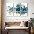 thumbnail image 3 of Elephant Stock Blue Pond Reflections Wall Art - Horizontal Multi Panel Canvas - Living Room Wall Decor - Nature Multi Panel - White And Blue Decor By Katrina Pete - 50" x 32", 3 of 8