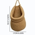 thumbnail image 3 of Woven Hanging Basket for Kitchen,Teardrop Wall Mounted Container Bag for Entryway Items Sorting,Kitchen Tidying,Fruit Vegetable Onion and Potato Storage, 3 of 9