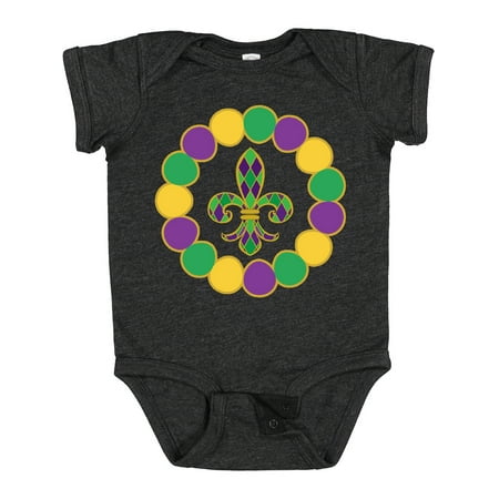 

Inktastic Mardi Gras Party Fleur De Lis Gift Baby Boy or Baby Girl Bodysuit