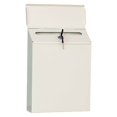 thumbnail image 3 of Style Flair Box Mailbox Bin Door Designed Drop Box Mailbox Postbox Pastoral Slots Metal Installation Postbox Simple Drop Box Mailbox Beige, 3 of 8