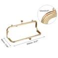 thumbnail image 2 of Uxcell Metal Purse Frames, 8.1" 4Pack Kiss Lock Clasp Frame for Coin Bags Sewing DIY, Gold, 2 of 6