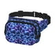 thumbnail image 2 of Fotbe Blue Lightning1 Cangurera Cuadrada con Estampado de Doble Capa, Bolsa de Cintura Ajustable Mini para Hombres y Mujeres, 2 of 9