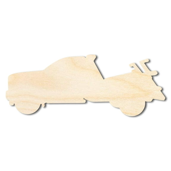 Unfinished Wood Tow Truck Shape 7" / 1/8"