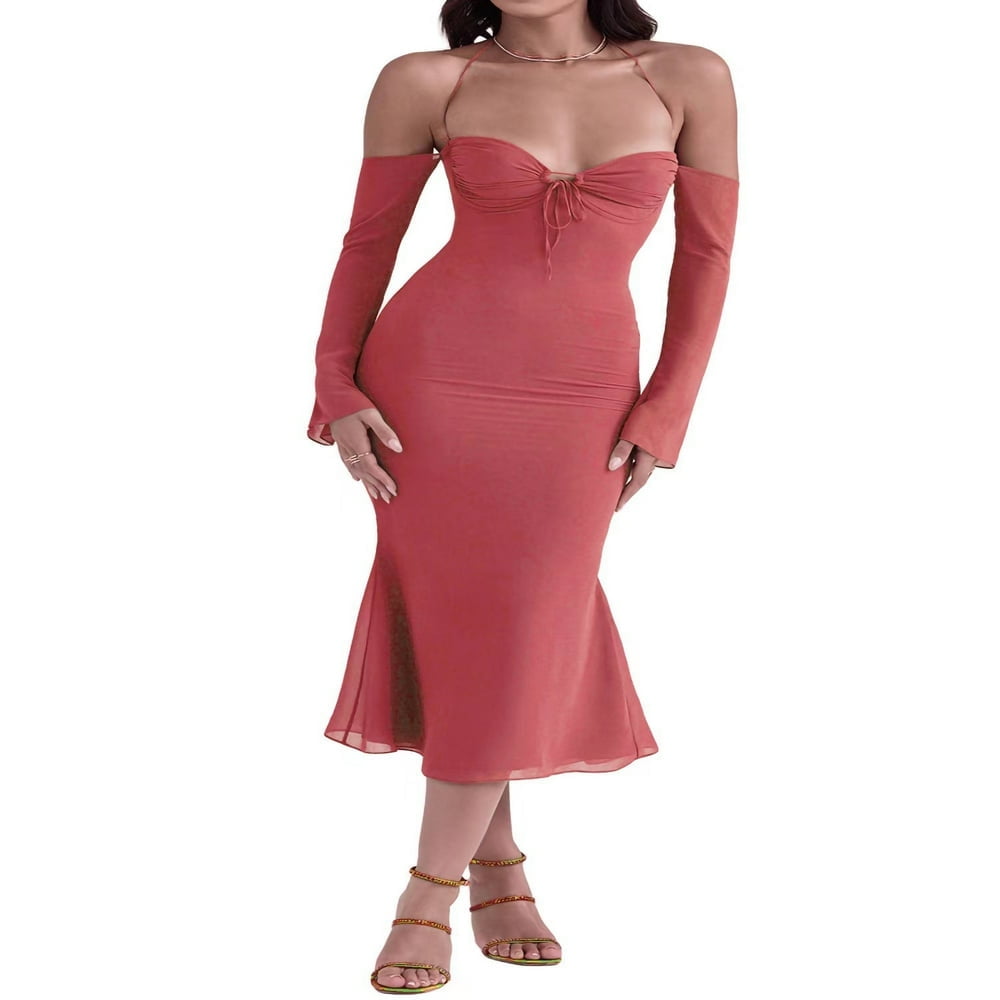 POINTERTECK Women Sleeveless Backless Cutout Maxi Dress Y2k Long Dress  Bodycon Night Party Summer Dress Purple S - Walmart.ca