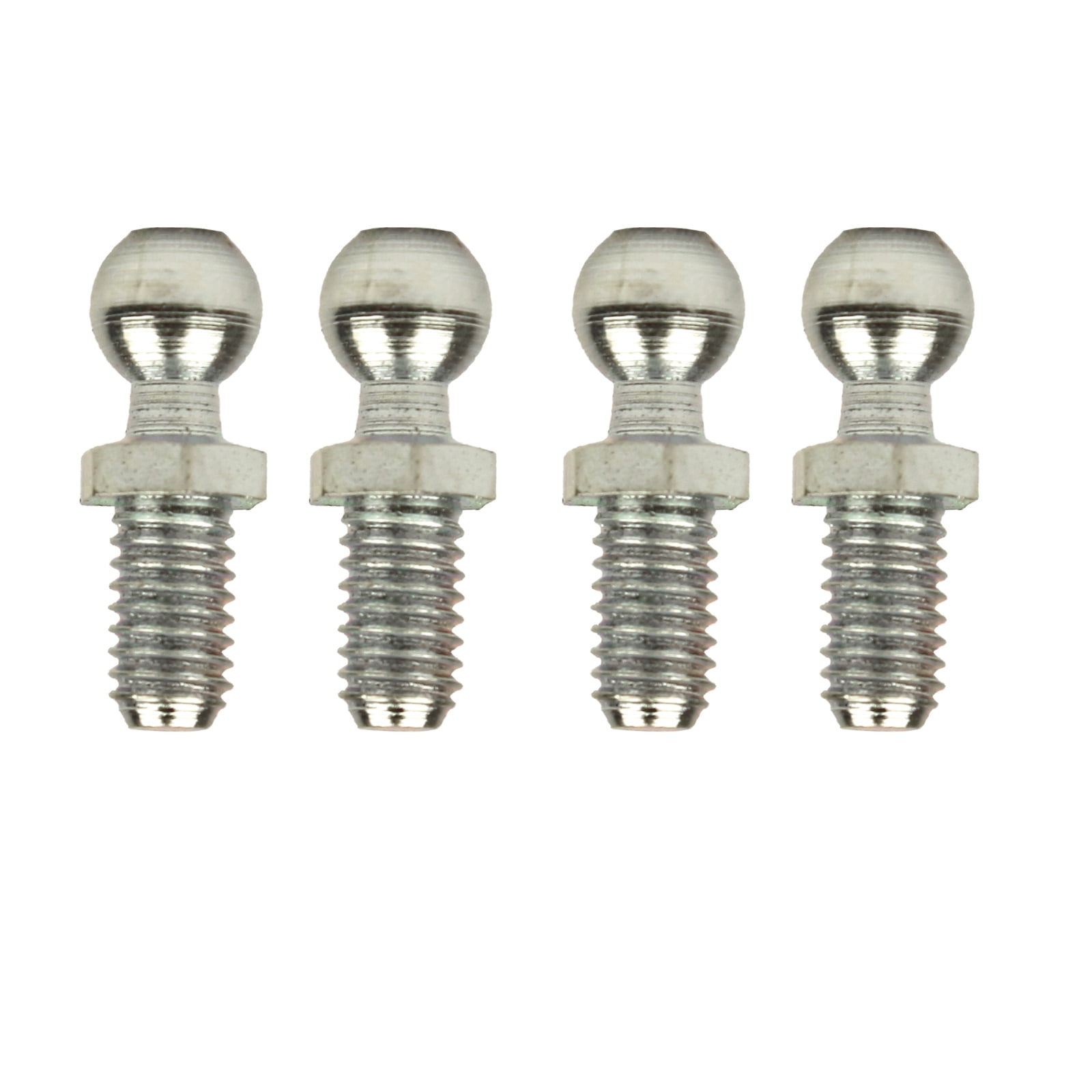 Qty 4 Ball Studs 8mm , M6 X 1.00 Zinc Thread Automotive Marine