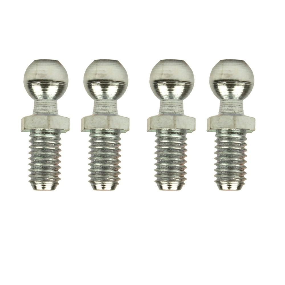 Qty 4 Ball Studs 8Mm , M6 X 1.00 Zinc Thread Automotive Marine