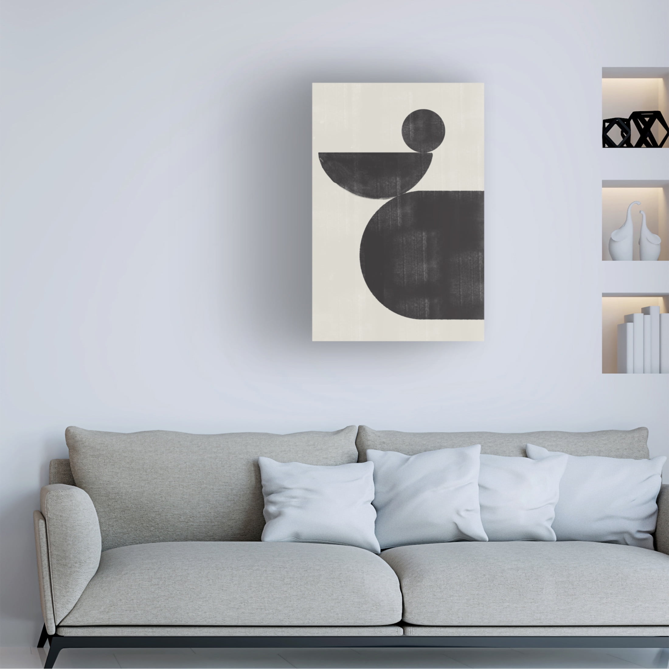 Trademark Fine Art THE MIUUS STUDIO Shape Study No3 Canvas Wall Art