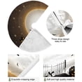 thumbnail image 2 of FMSHPON Halloween Halloween Cat Pumpkin Moon Xmas Christmas Tree Skirt Stand Mat for Holiday Party Decoration Indoor Outdoor 48 inches, 2 of 6