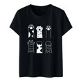 thumbnail image 2 of Pntutb Blusa de manga corta con cuello redondo informal para mujer Pntutb Pntutb-4121, 2 of 7