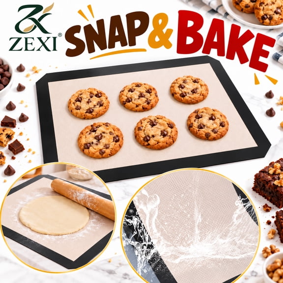 Silicone Baking Mat Sheet Convertible Silicone Tray With Snap Locks