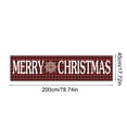 thumbnail image 3 of Horivan Large Christmas Yard Banner Outdoor Decorations Polyester Weatherproof Holiday Party Banner for Home Fence Wall Christmas Tree Decor Festive Atmosphere, 3 of 6