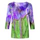 thumbnail image 4 of Moda mujer cuello redondo 3/4 manga camiseta otoño estampado blusa Tops sudadera Fridja  czfsfas1759, 4 of 4