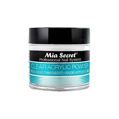 Mia Secret 1 oz Clear Acrylic Powder Professional Nail Art System