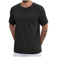 thumbnail image 2 of Cmfcve Oversized T-shirts for Men Pullover Round Neck Top Blouses Stretch Short Sleeve Gym T-shirts, 2 of 5