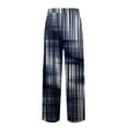 thumbnail image 6 of JGNGSHN Men’s Lounge Pajama Pants, Classic Plaid Cotton Sleepwear with Drawstring and Elastic Waist, Loose Fit Straight Leg, 6 of 7