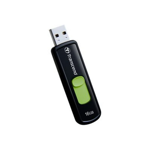 Transcend JetFlash 500 - Lecteur flash USB - 16 GB - USB 2.0 - Vert